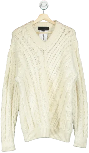 Stella McCartney Cream Cable Knit Jumper UK XS