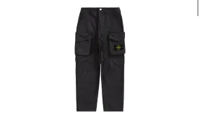 Stone Island Reactive Ice Camo Ripstop Cargo Pant Black