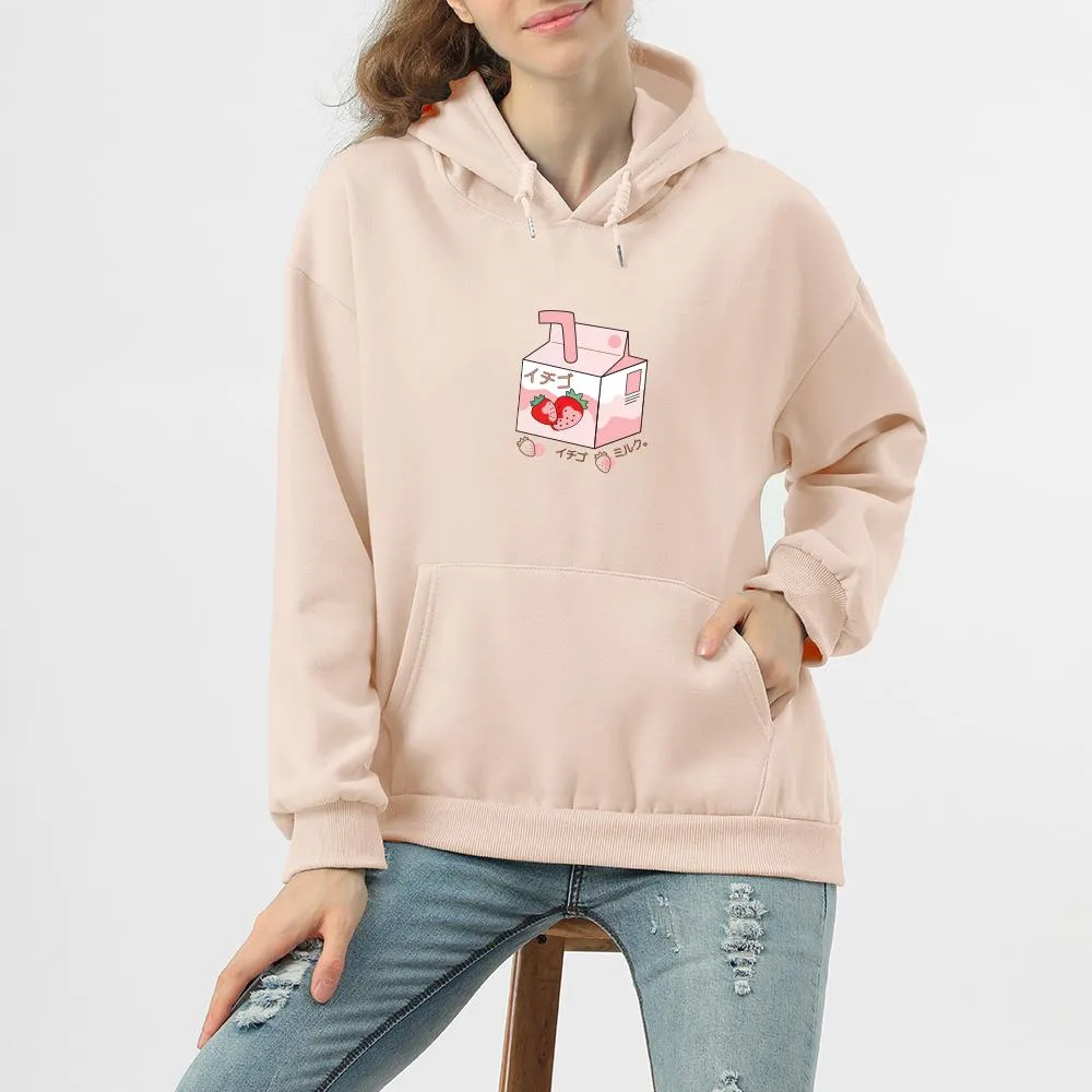 Strawberry Milk Box Soft Hoodie