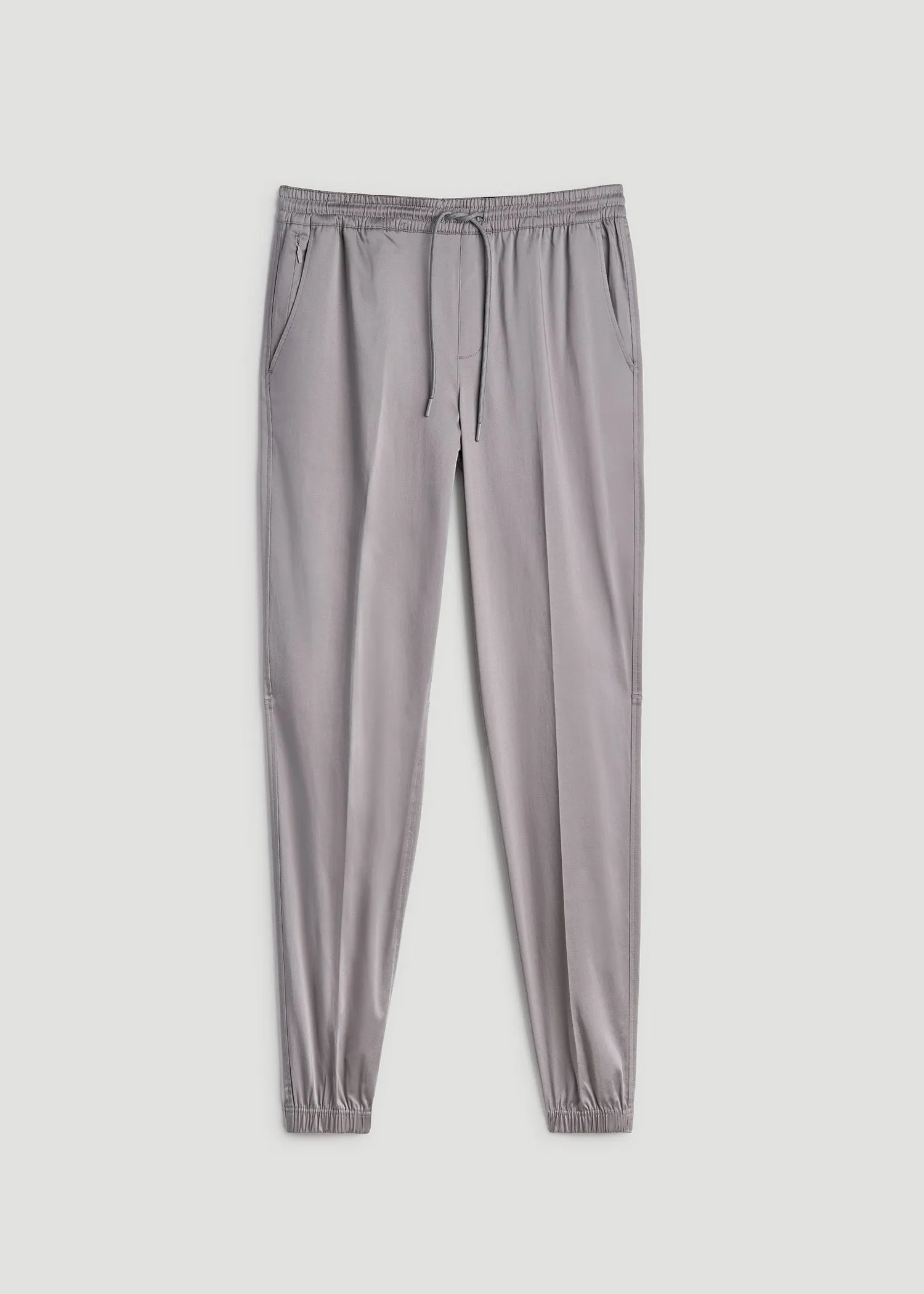 Stretch Twill Tall Men's Jogger Pants in Owl Grey