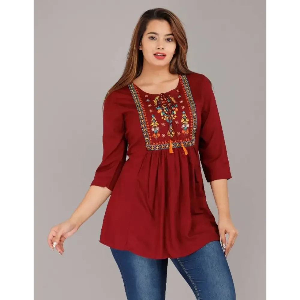 Stylish Fancy Rayon Tunic For Women