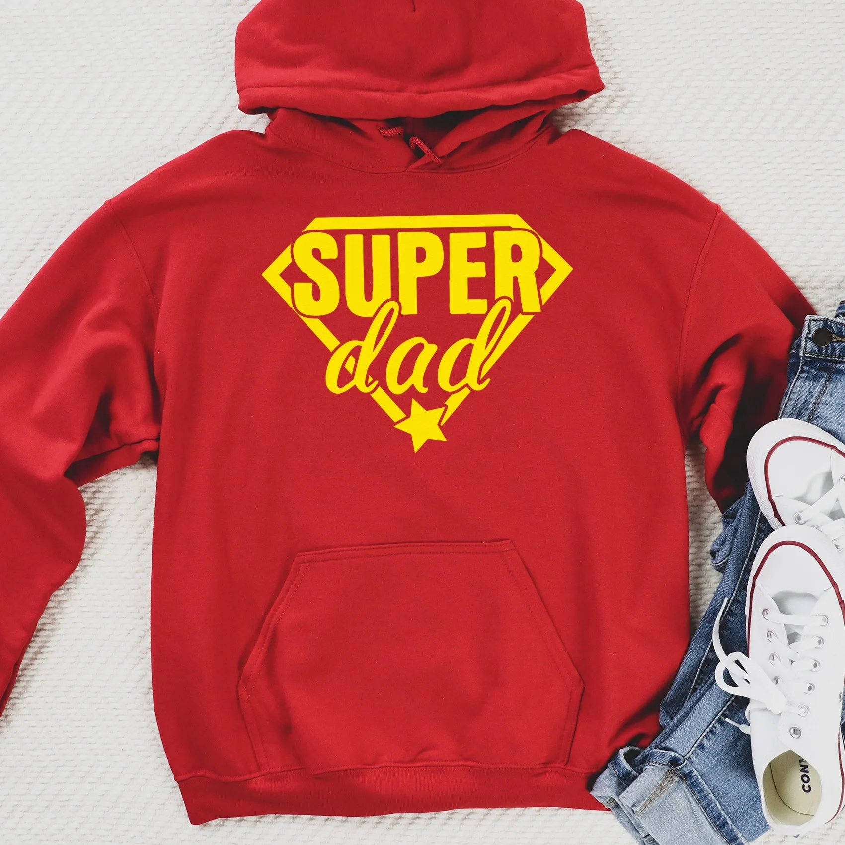 SuperDad - Mens Hoodie - Dads Hoodie