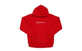 Supreme Classic Script Hooded Sweatshirt Red