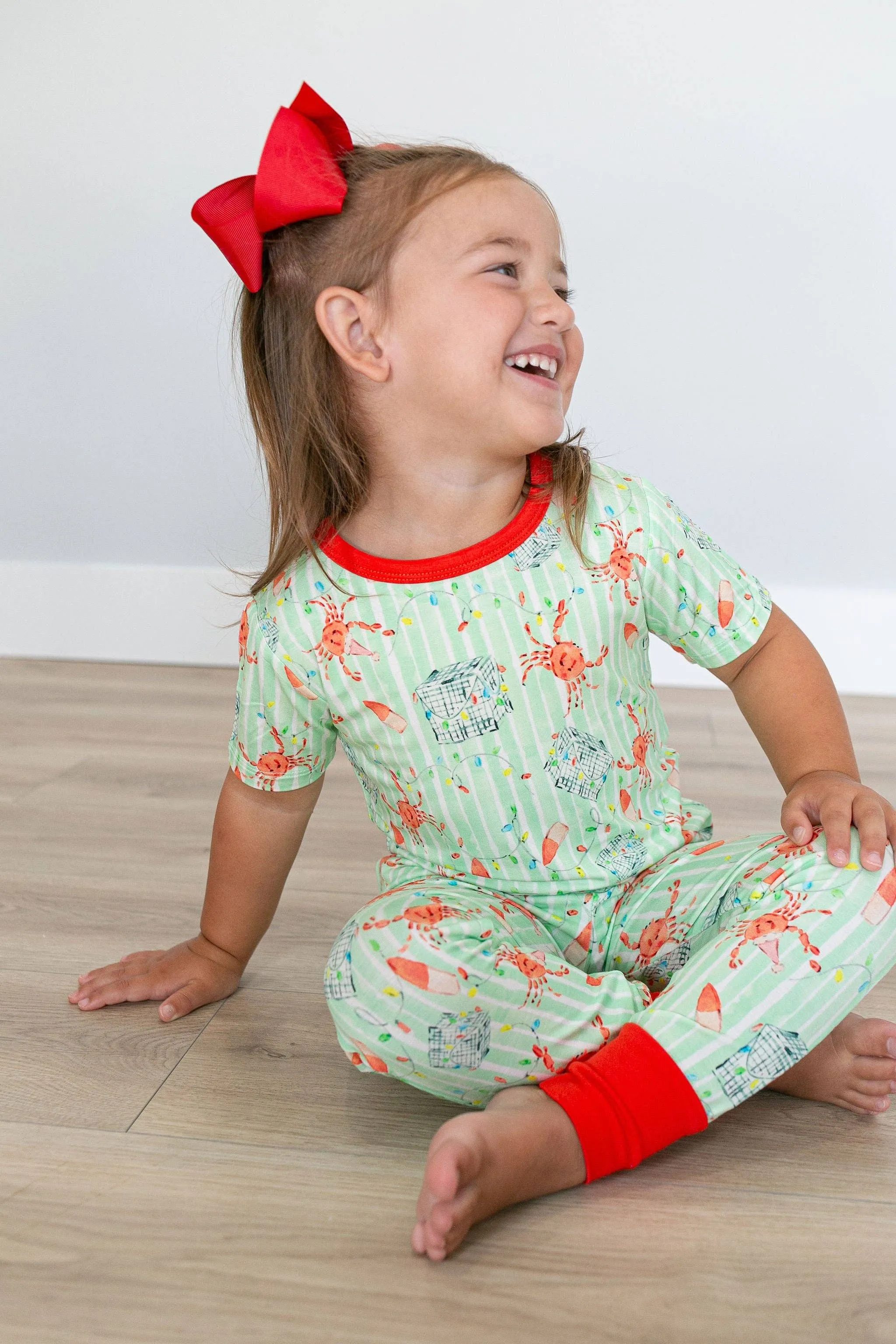 Sweet Bay Clothing - Crab Trap Christmas Twp Piece Pajama Pants Set