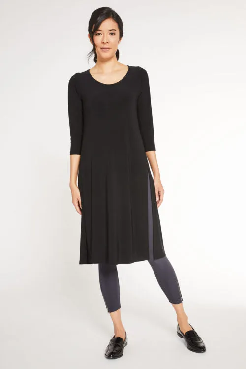 Sympli, 2892-2 High Slit Over Under, 3/4 Sleeve