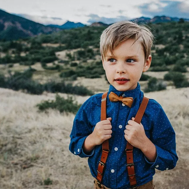 The Baby Leather Suspender - Various Colours