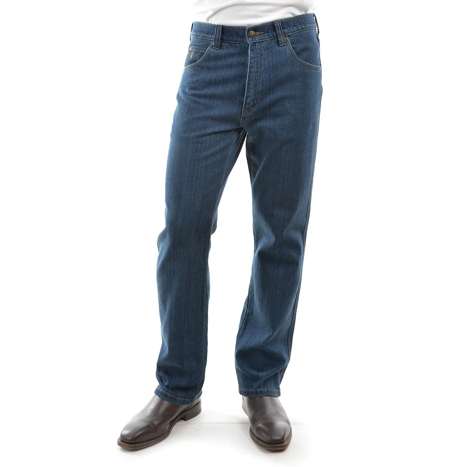 Thomas Cook Men's Stretch Jean Regular Fit Stone Wash