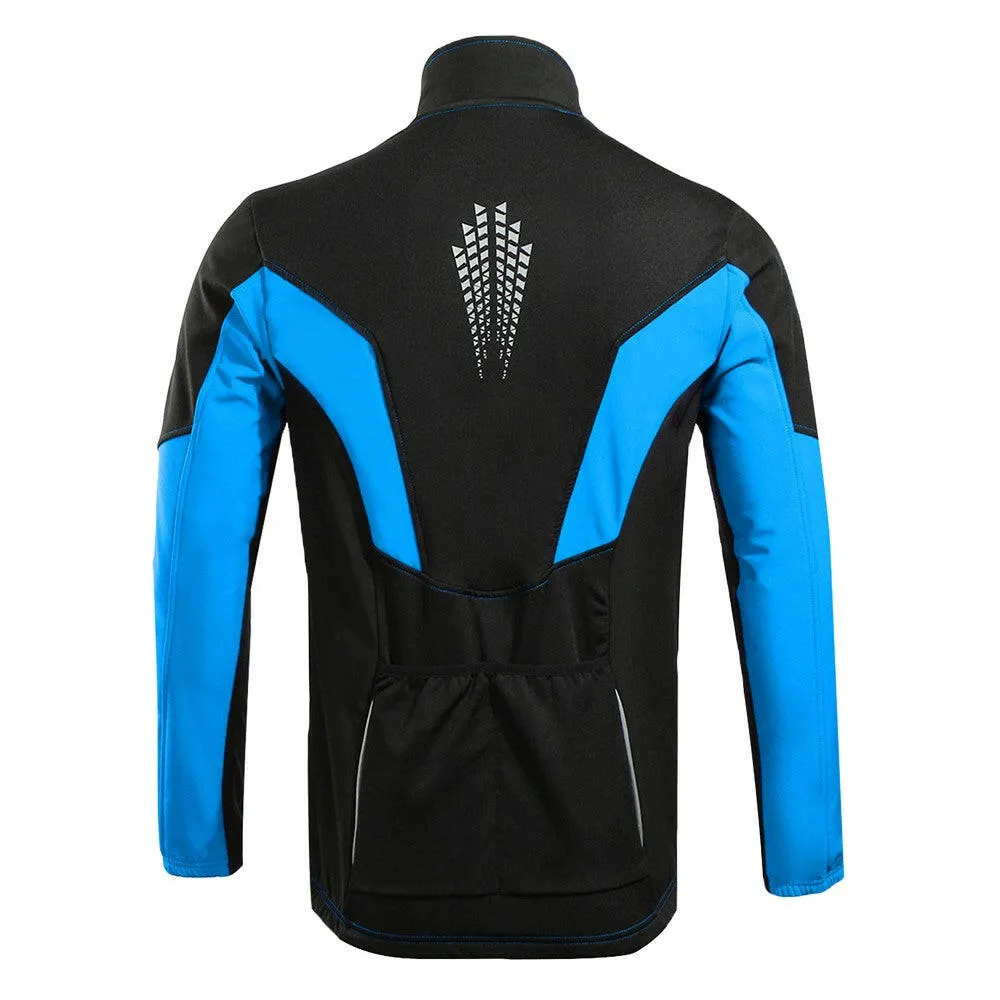 TOMSHOO Men's Winter Thermal Fleece Cycling Jacket