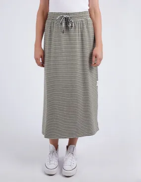 Travel Skirt - Khaki & White