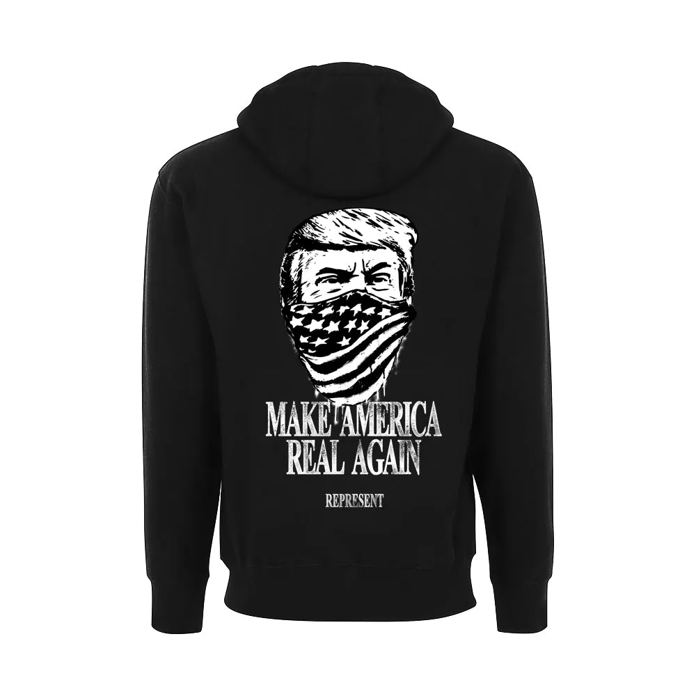 TRUMP Cope Harder Essential Full Zip Hoodie [BLACK] LIMITED EDITION