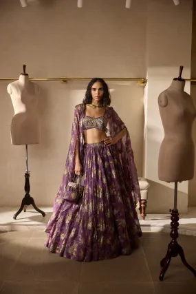 Twilight Lehenga & Cape Set