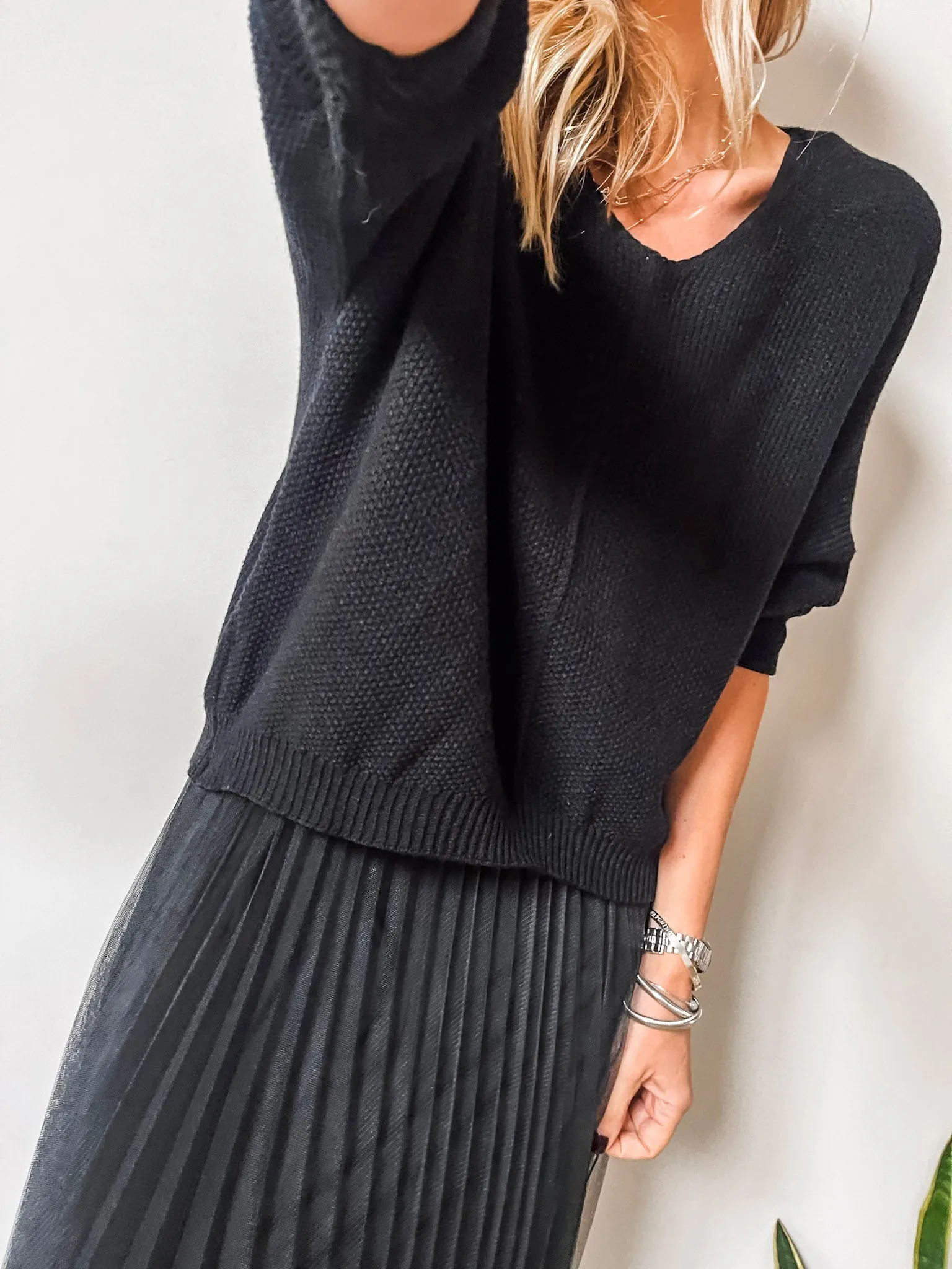 Two-Piece Pleated Jumper Dress