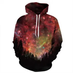 View at the Forest of Universe 3D Sweatshirt Hoody