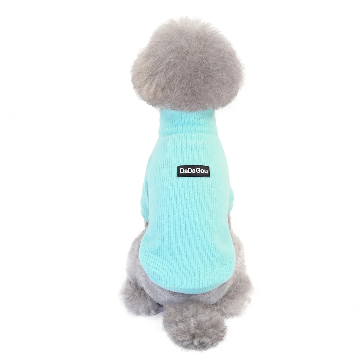 Warm zipper woolen winter cat pet clothing