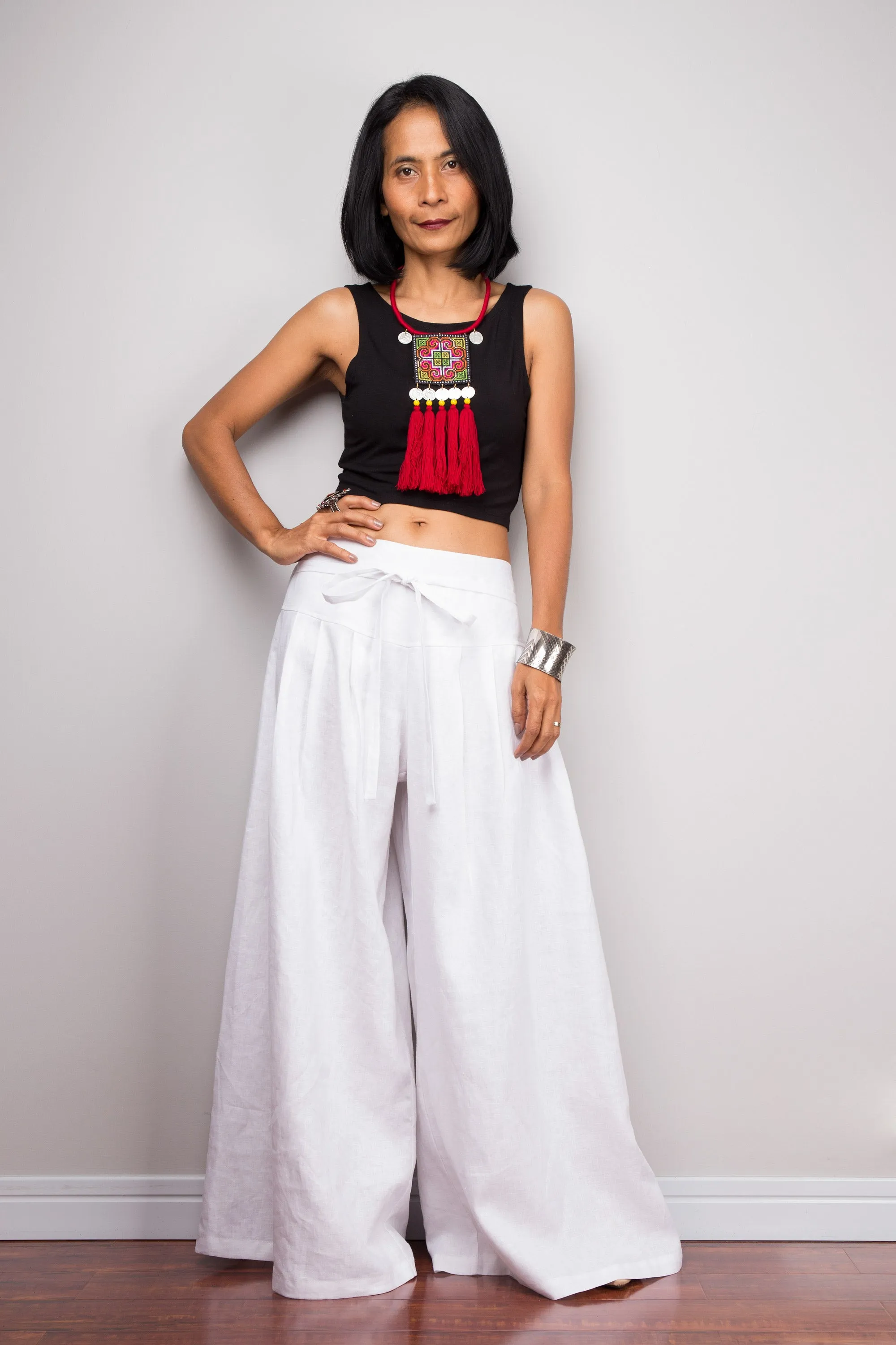 White Palazzo pants