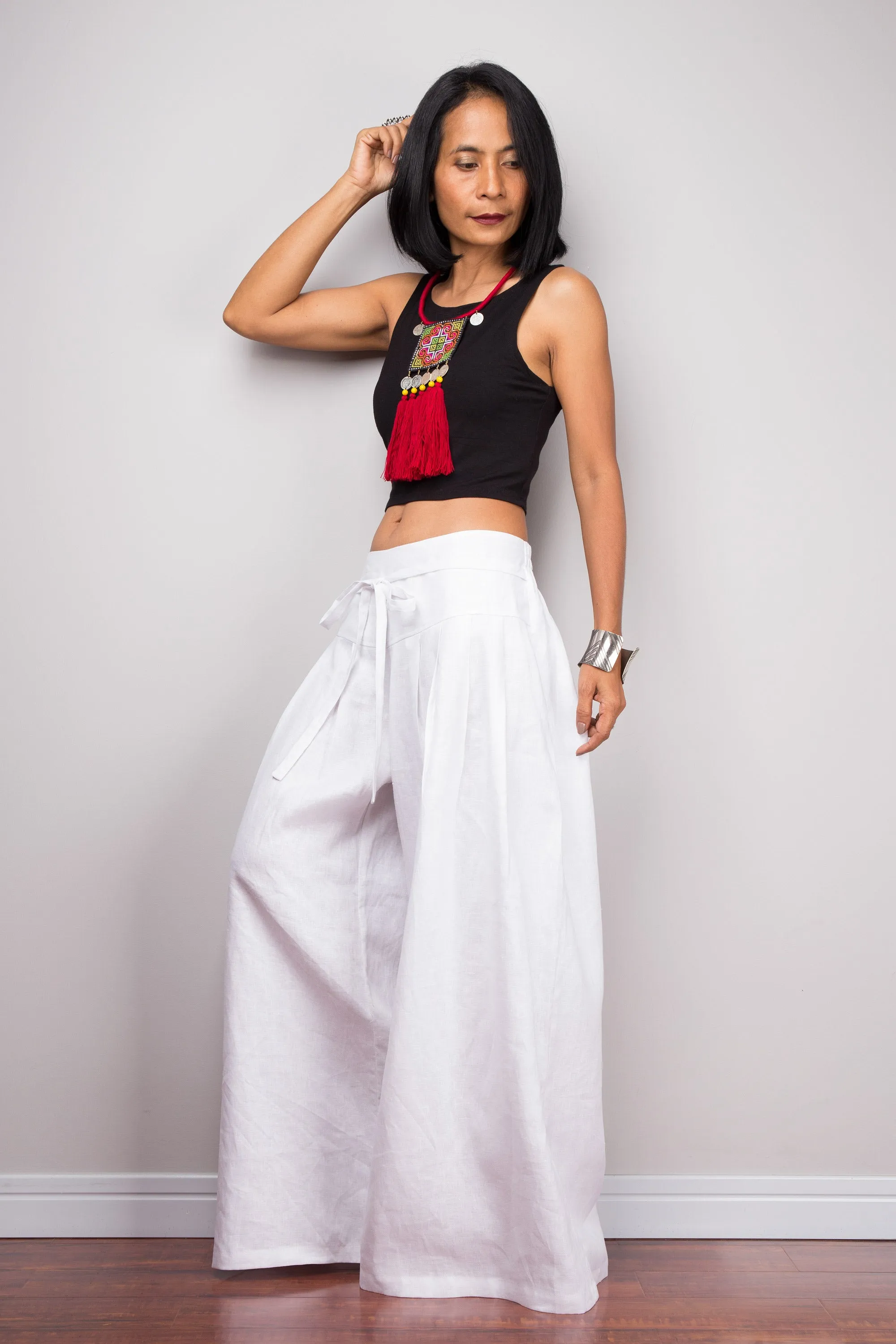 White Palazzo pants