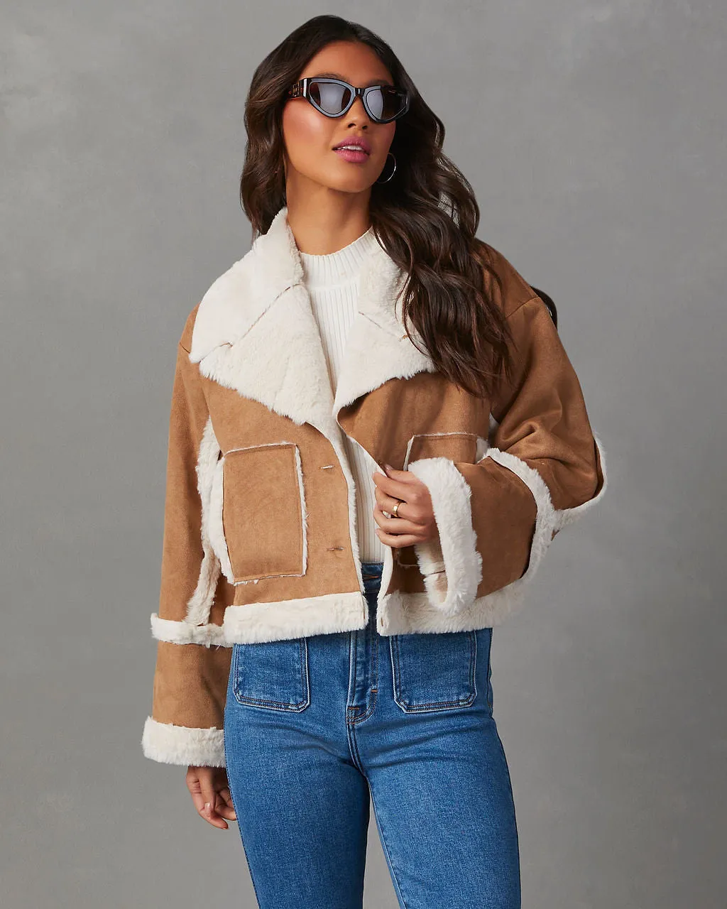 Wildwood Cropped Shearling Jacket