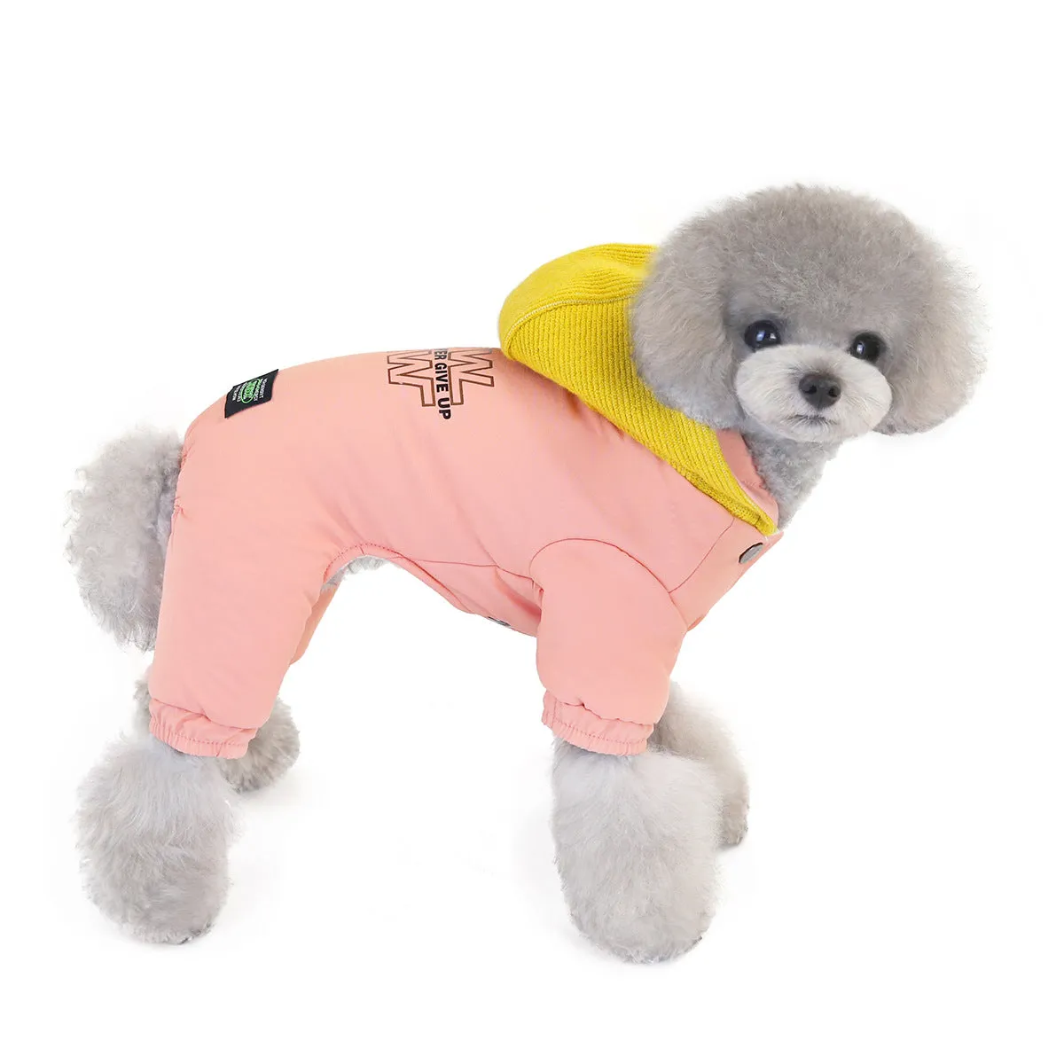 Windproof hooded winter pet clothing