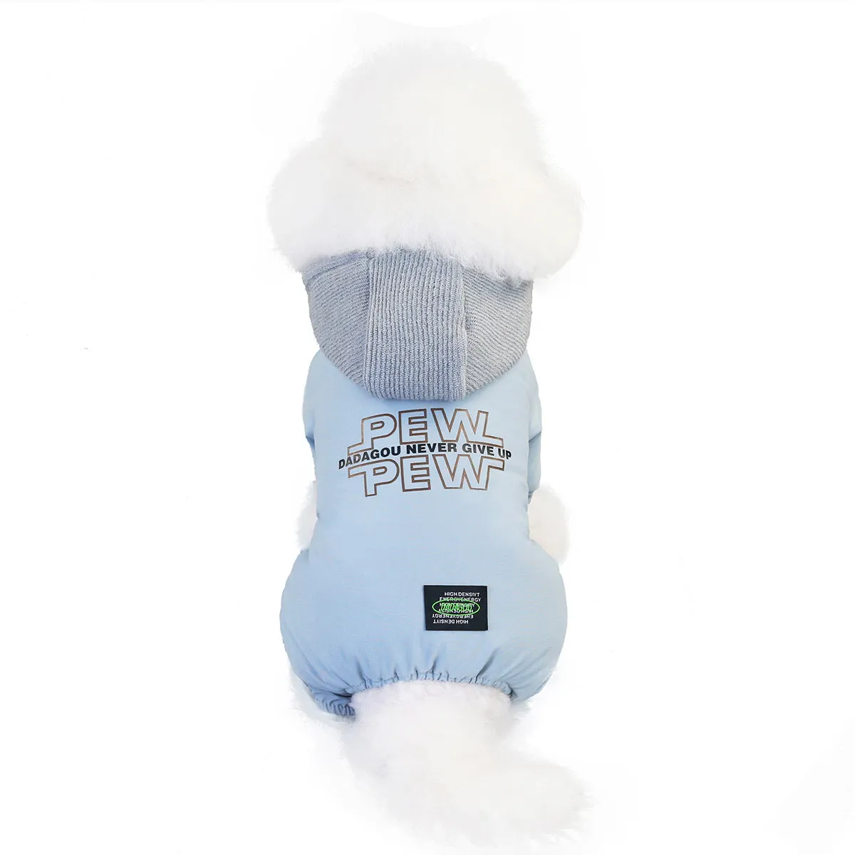 Windproof hooded winter pet clothing