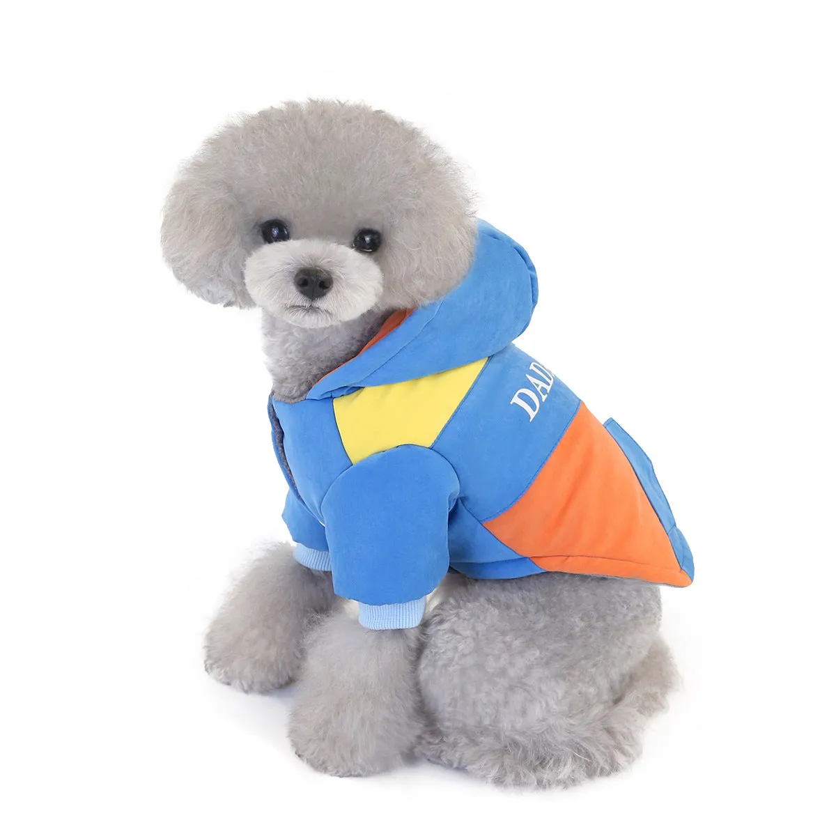 Winter warm two-tone pet clothing