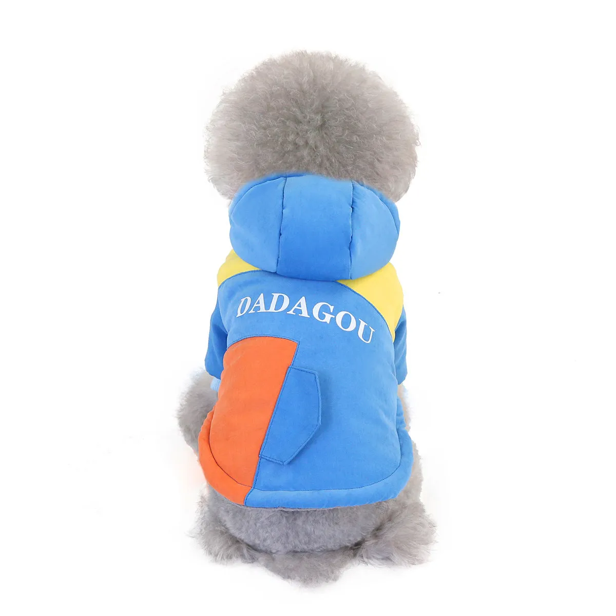 Winter warm two-tone pet clothing