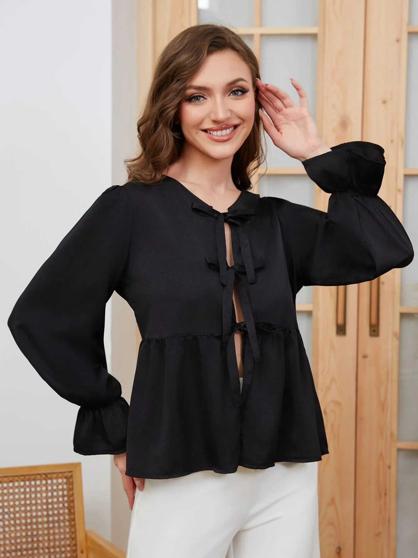 Women's 100% Polyester Casual Top