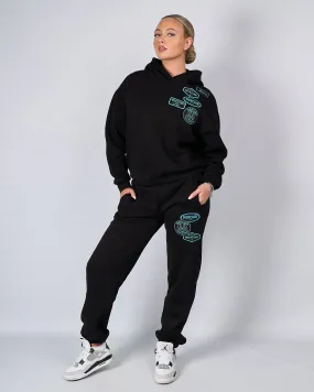 Womens Black Tiffany OG Badge Joggers