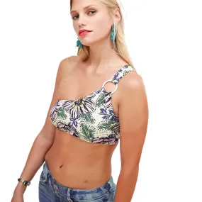 Women's Floral Crop Top,yellow