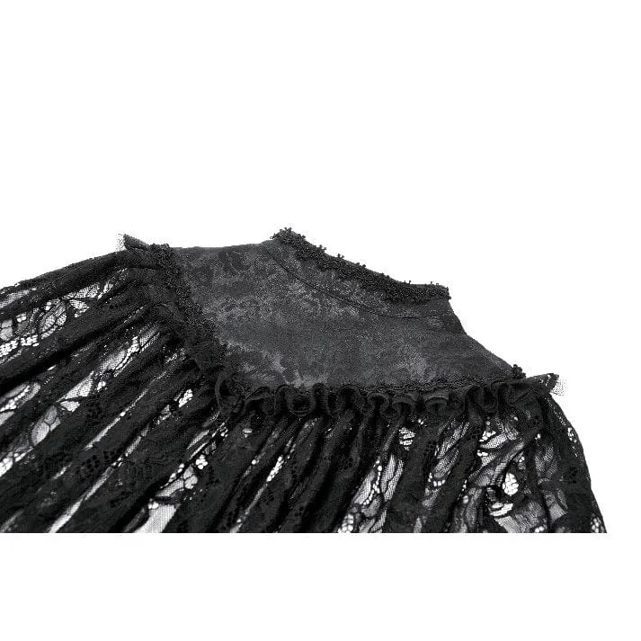 Women's Gothic Frog Ruffled Lace Cape