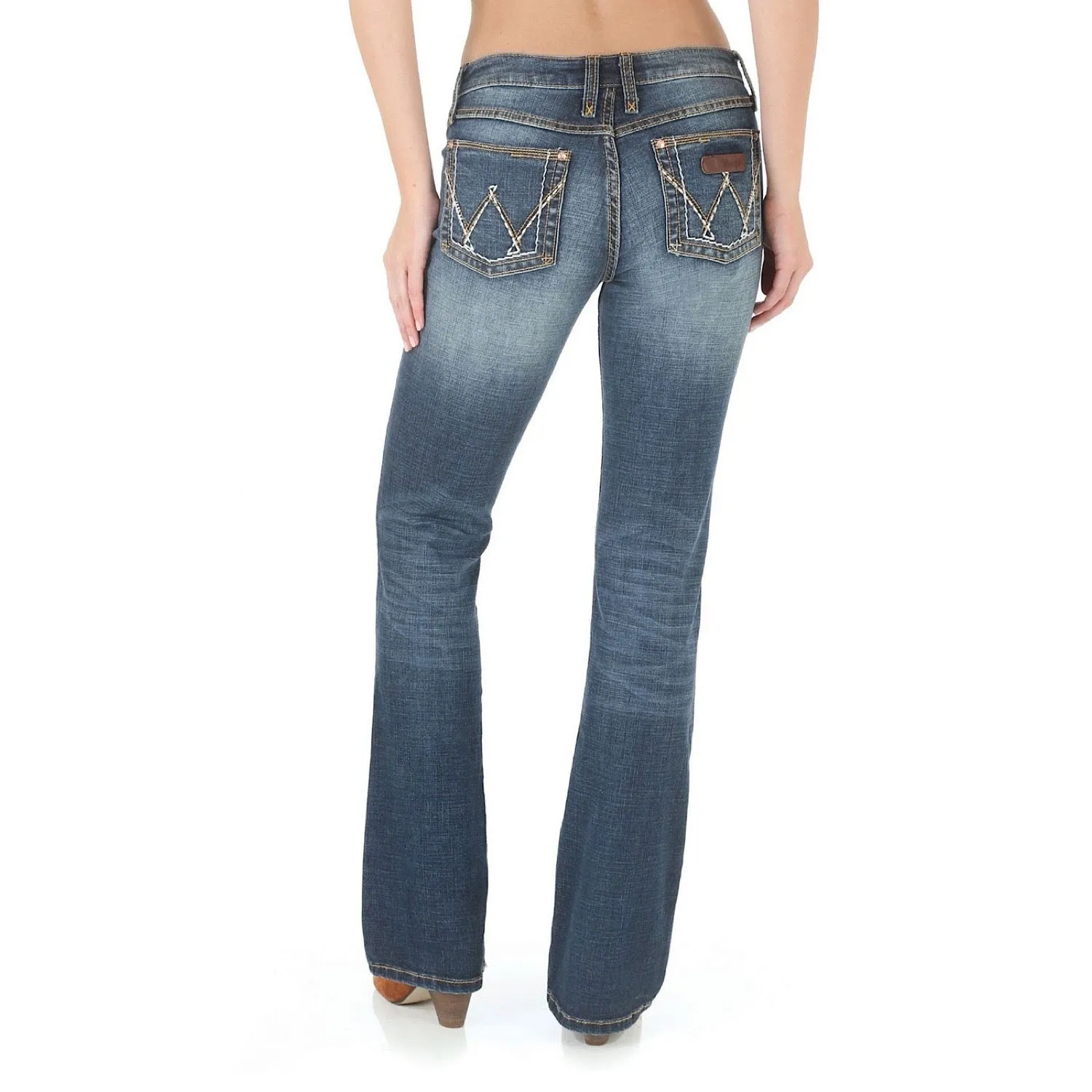 Wrangler Women's Retro Mid Rise Mae Jean Indigo