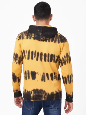 Yellow Tie Dye Full Sleeve Hoodie