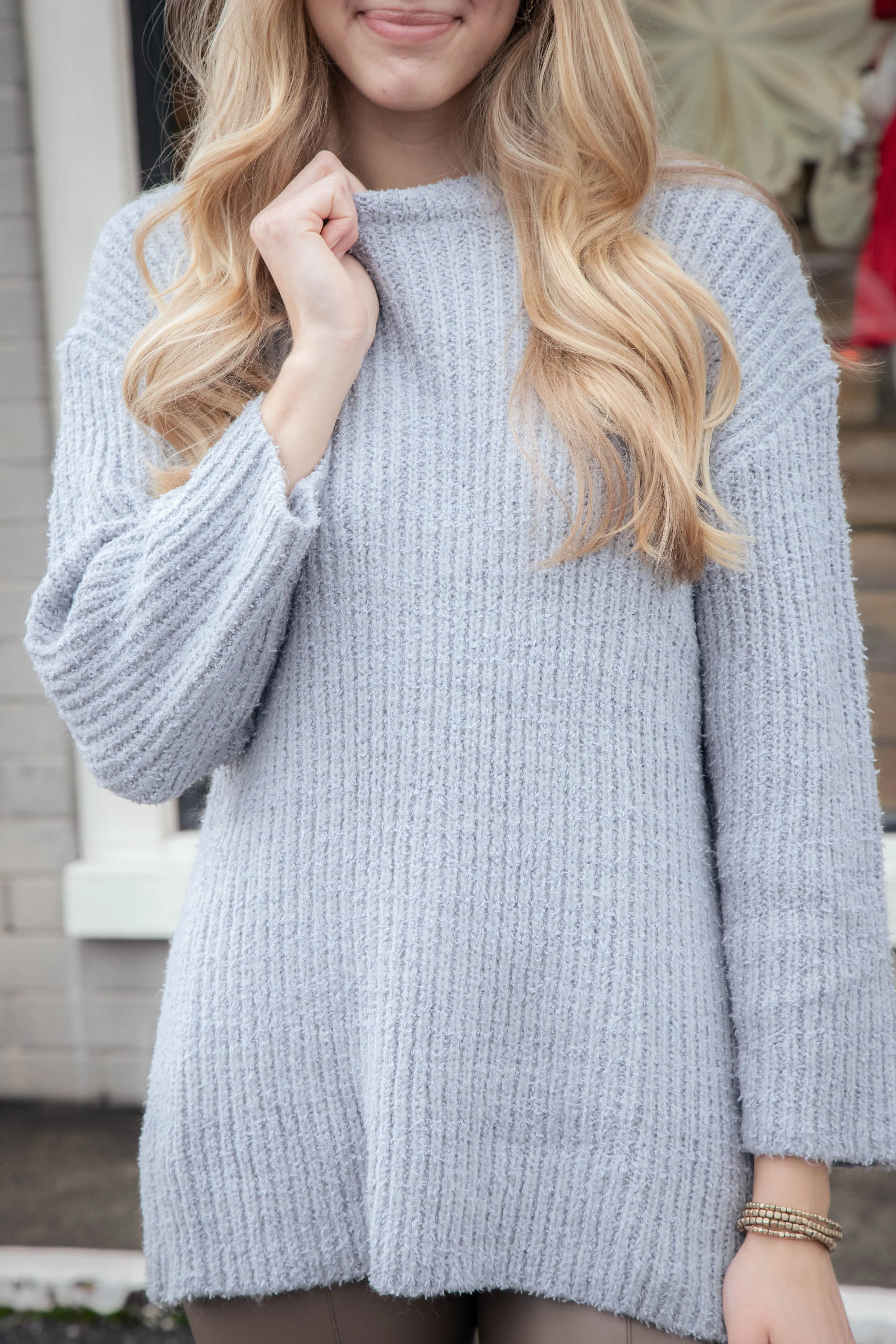 Your Needs Rib Knit Tunic, Sky | Sadie & Sage